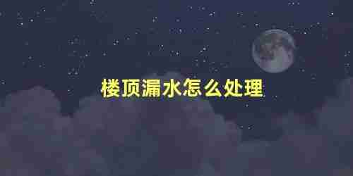 楼顶漏水怎么处理 屋顶墙壁渗水处理方法(顶楼漏水墙面怎么处理最快)